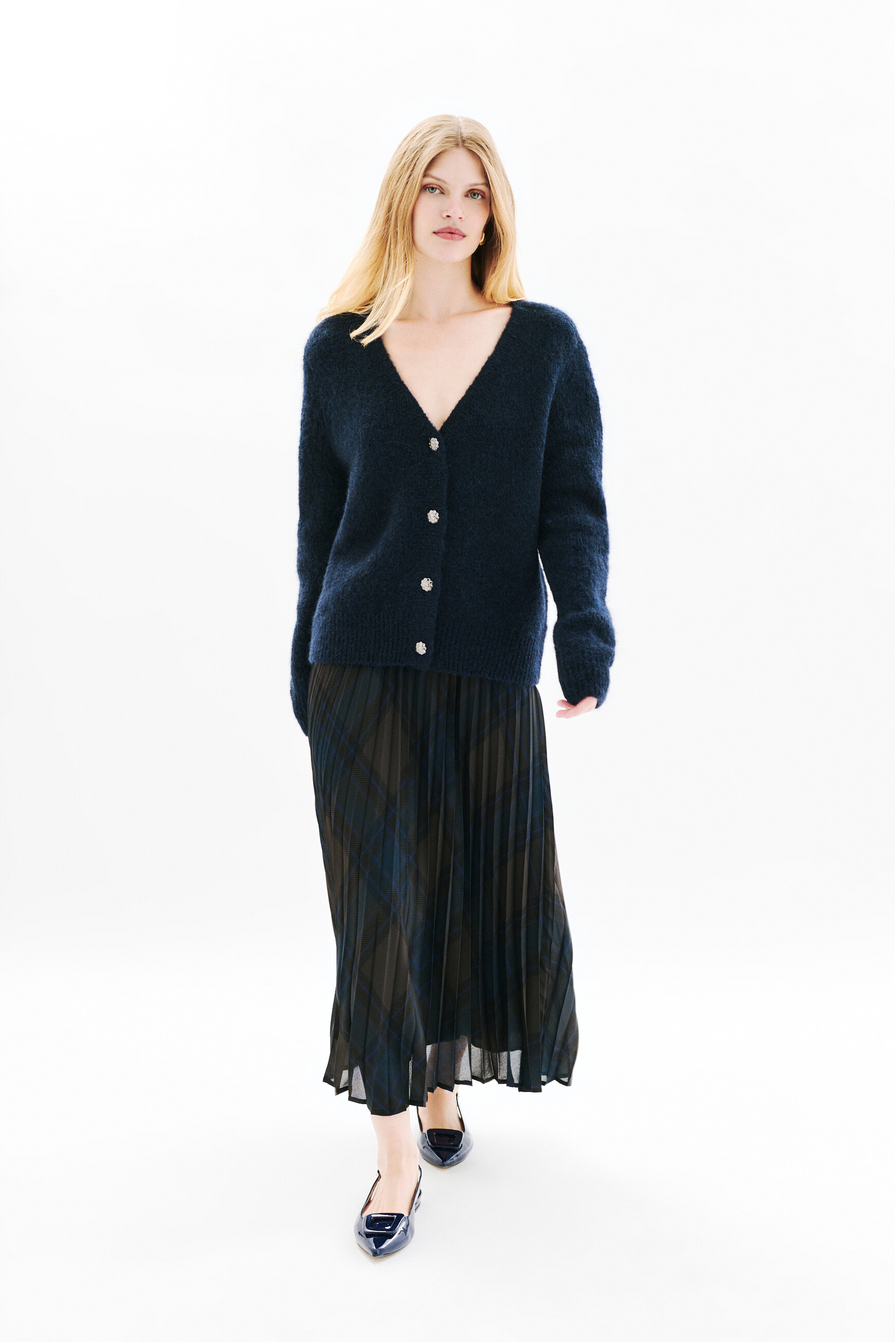 Gilet Mdonatella blu navy donna