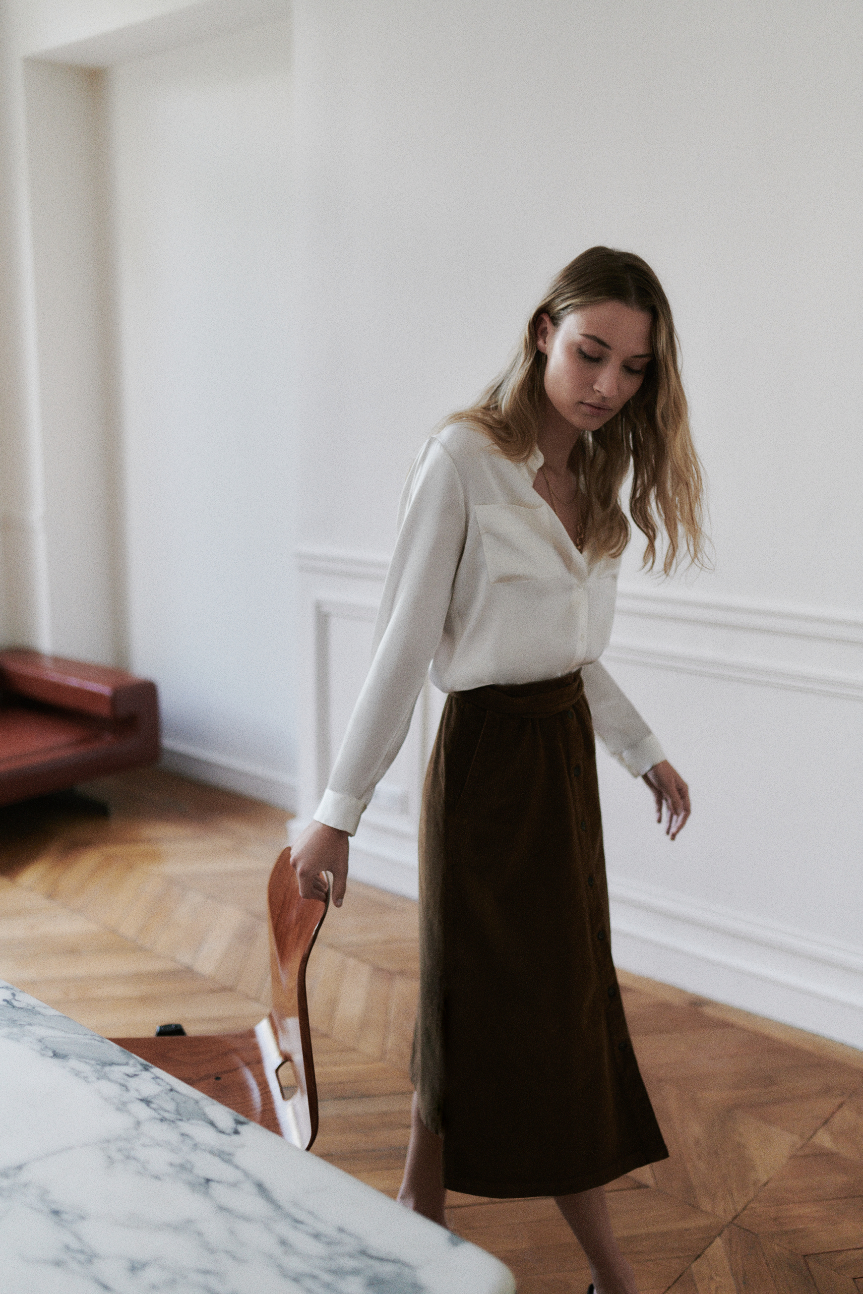jupe lucia velours taupe femme jupe lucia velours taupe femme