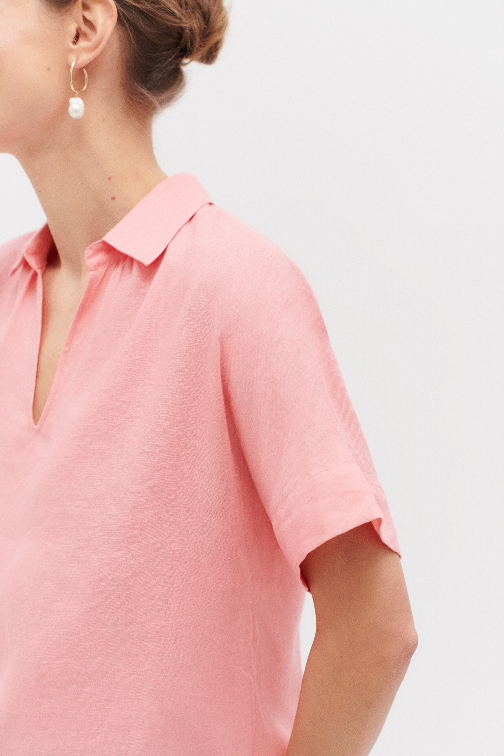 Blouse corail femme outlet