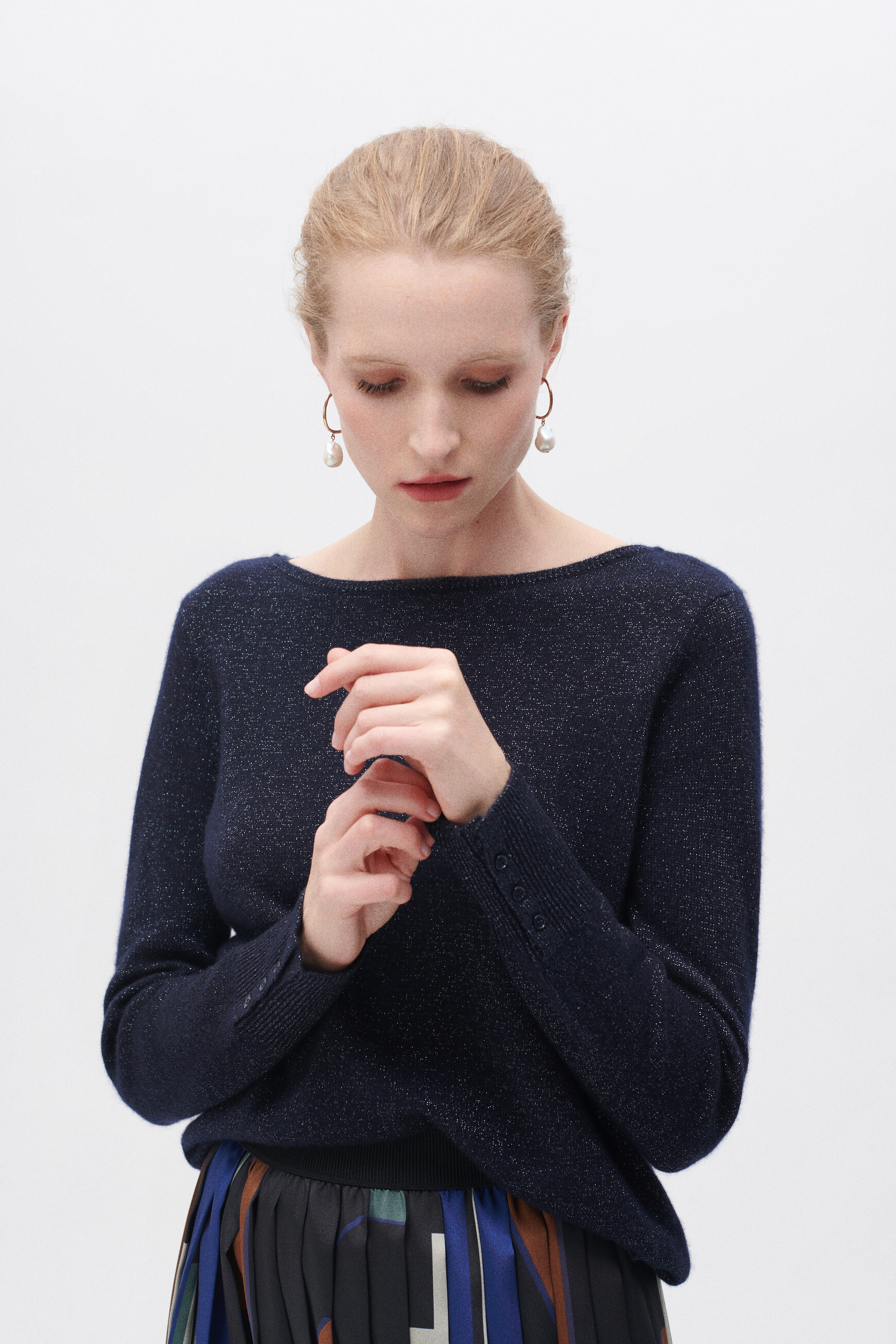 Zoan sweater navy blue woman