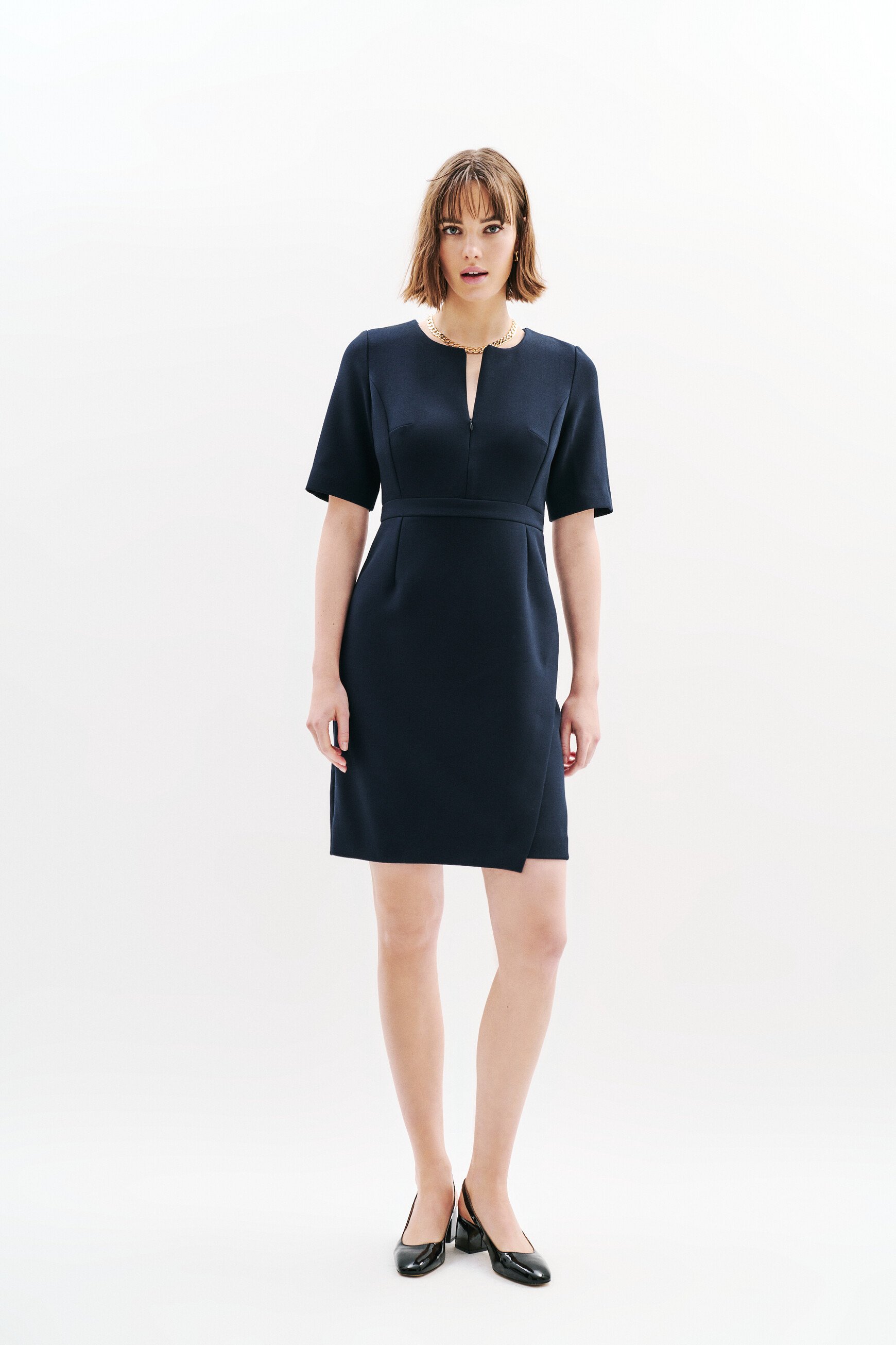 robe rmina bleu marine femme Robe Rmina bleu marine femme