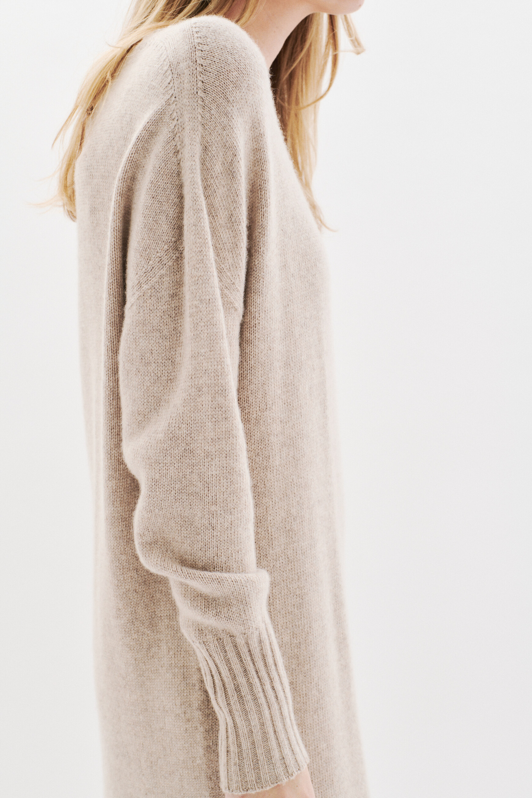 Vestido Rloretta cinzento claro mulher