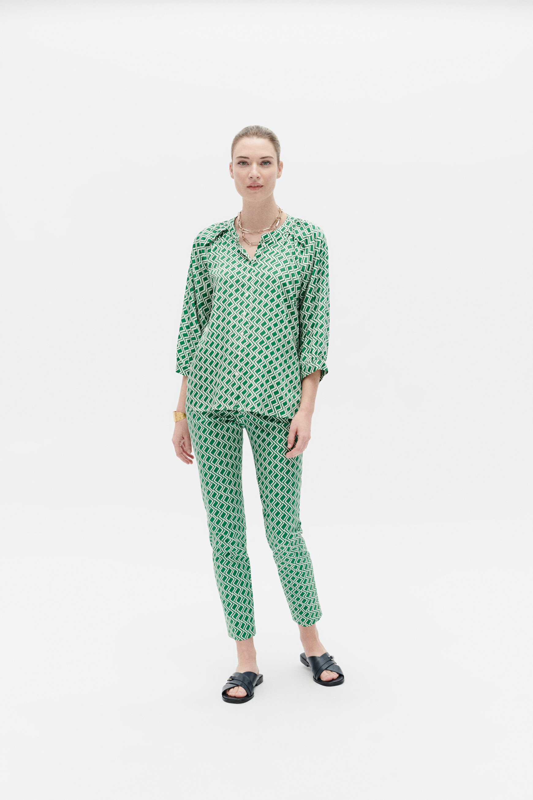 Chemise cmonalisa vert menthe femme