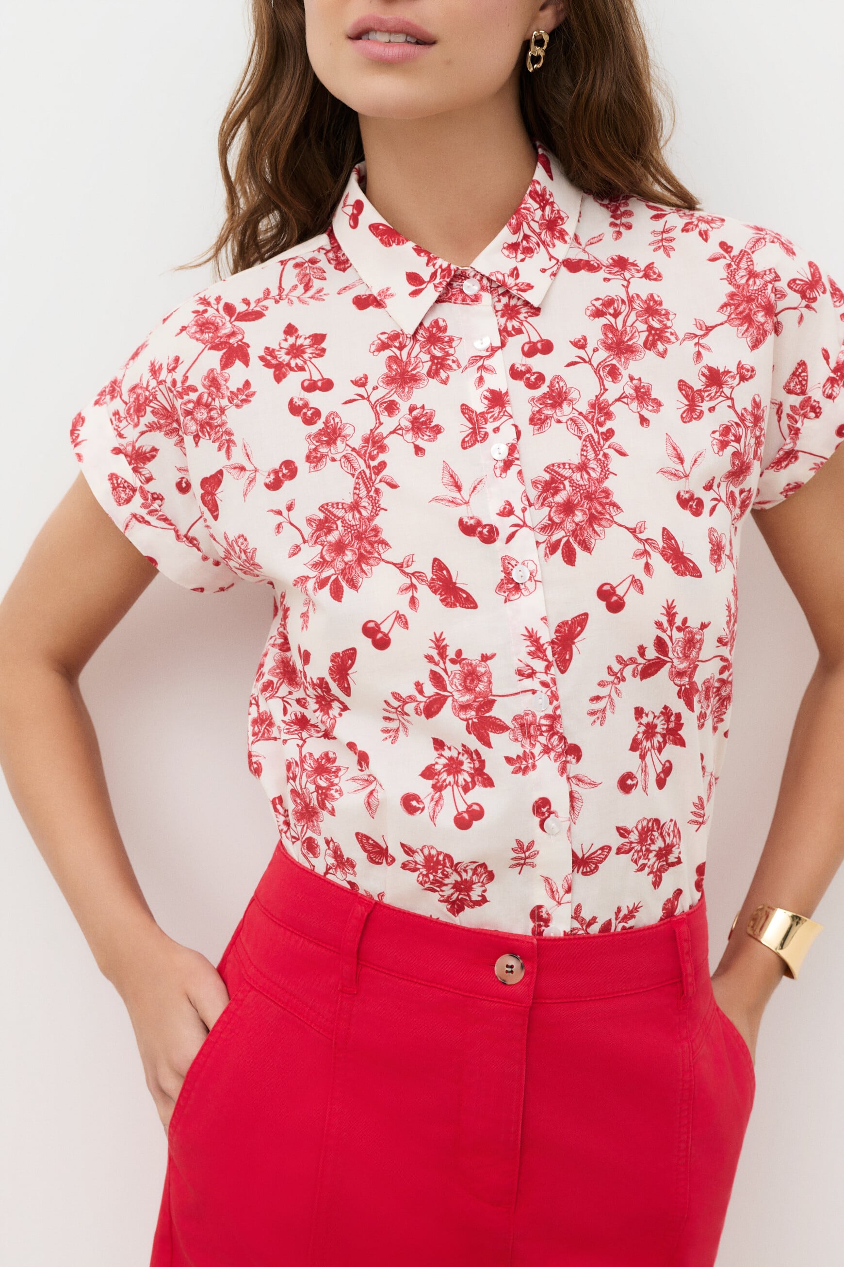 Skirt Lazuna red woman