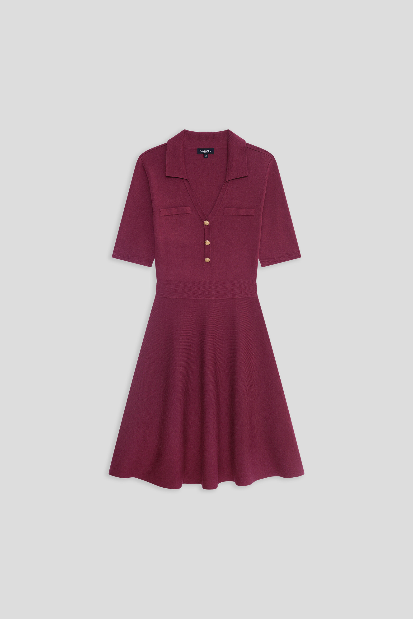 Rteyla dress burgundy woman