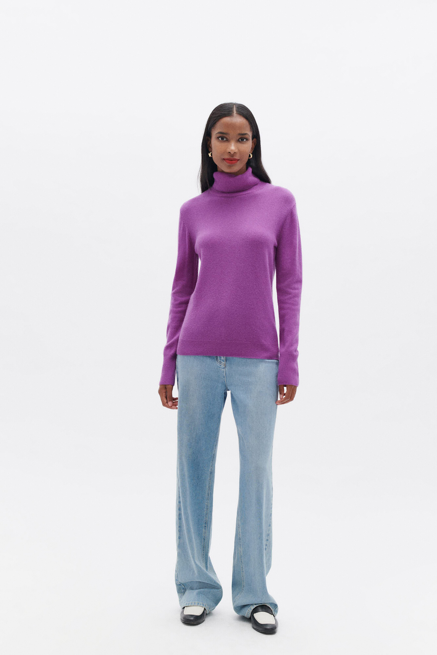 Dylan B 100 cashmere sweater parma purple woman