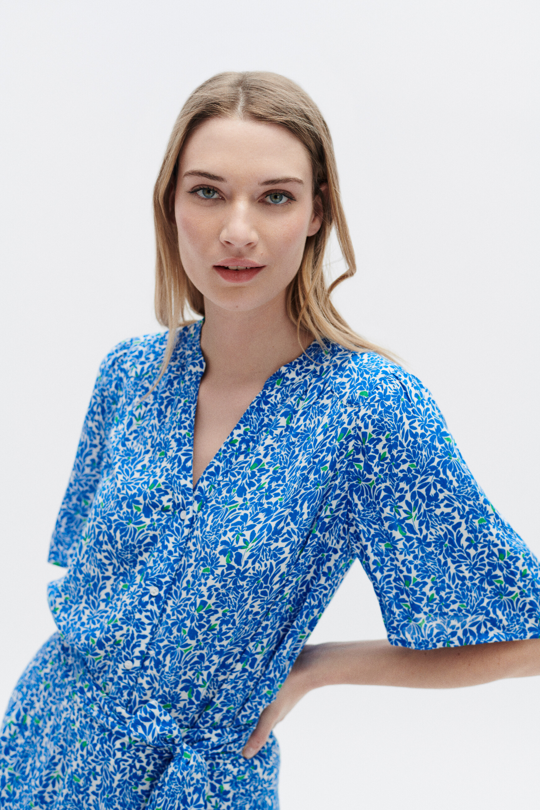 Blouse carla1 bleu marine femme