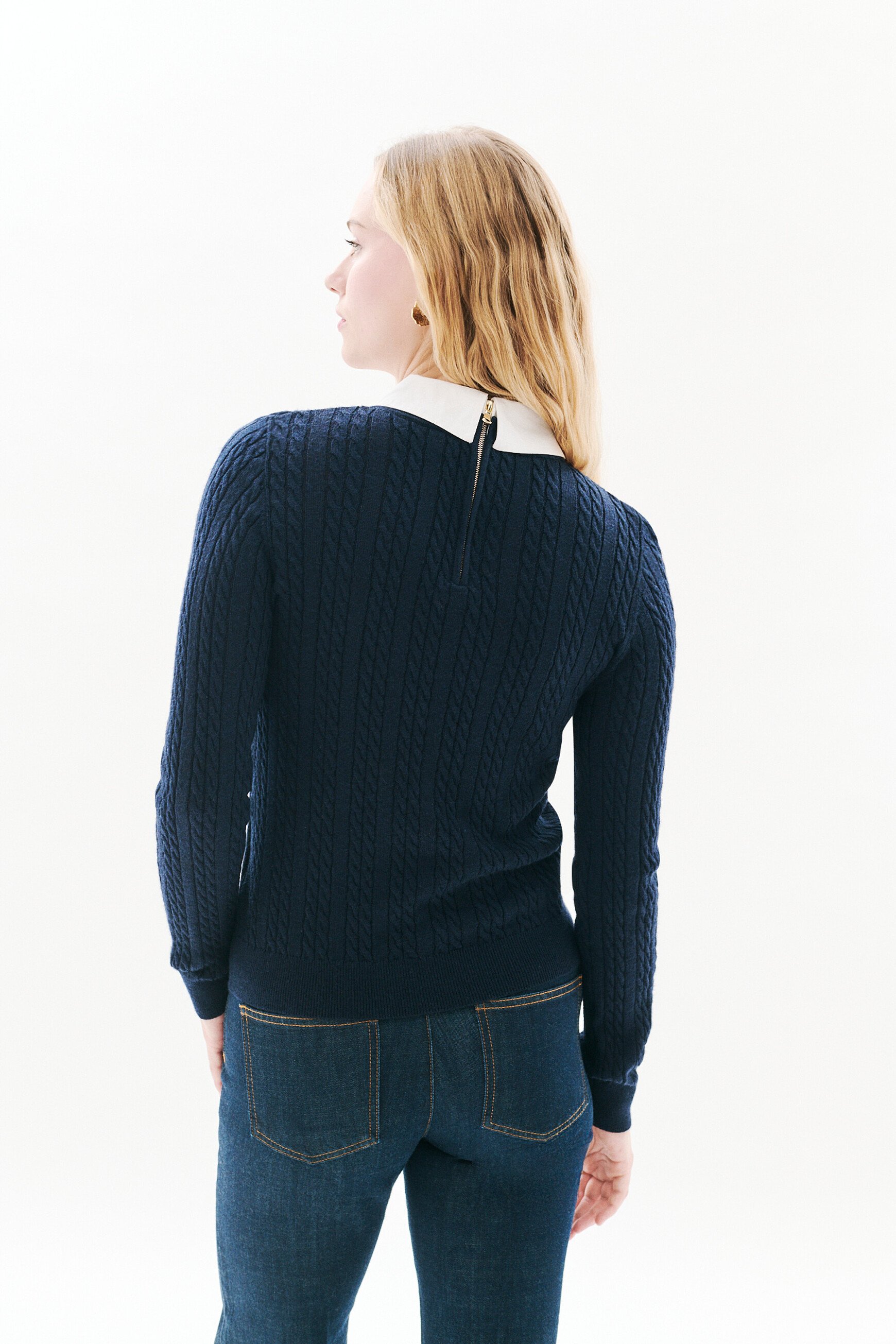 mpatty sweater navy blue woman Mpatty sweater navy blue woman