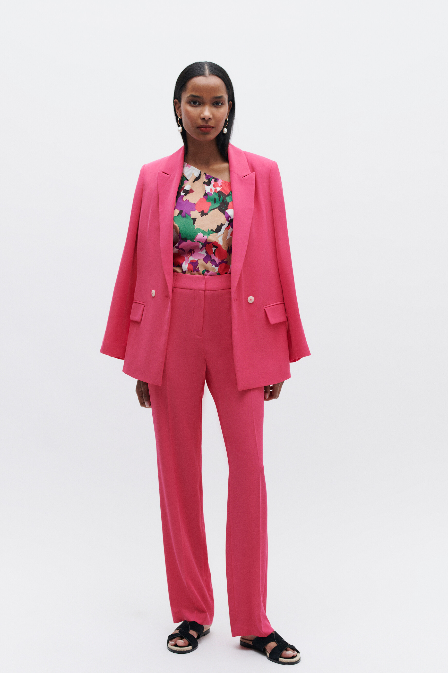 pantalon clement rose fushia femme pantalon clement rose fushia femme