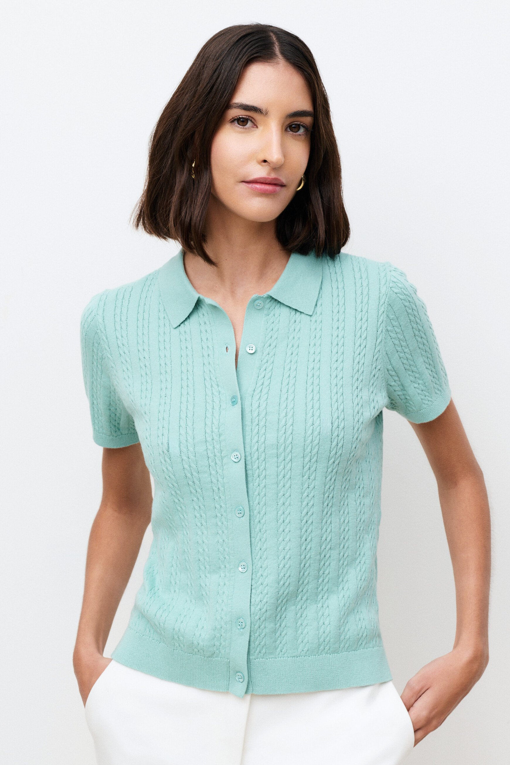 Barbara sweater light green woman