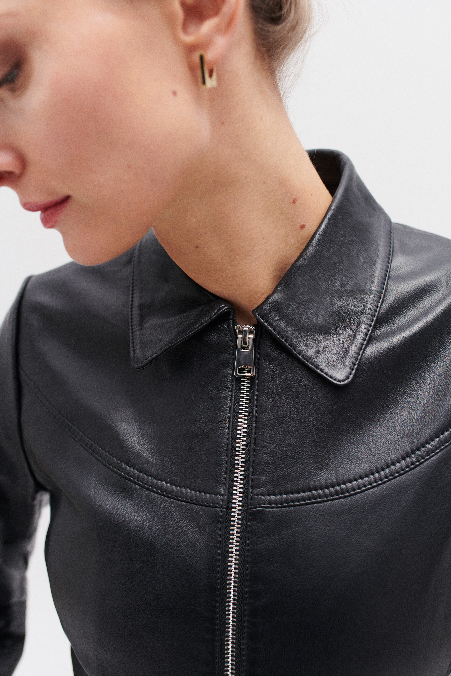 Blouson cuir femme caroll deals
