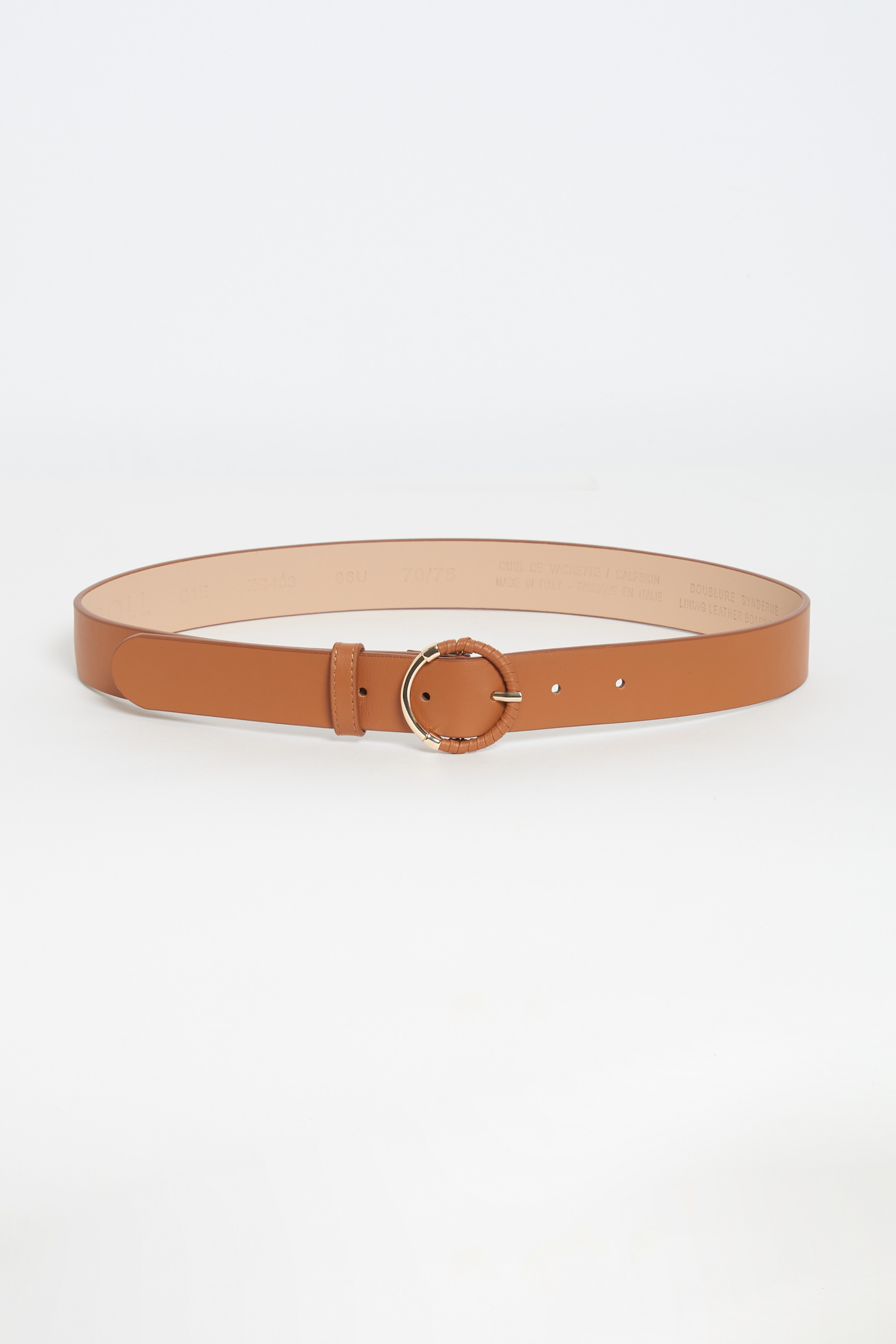 ceinture bella 100% cuir sable femme