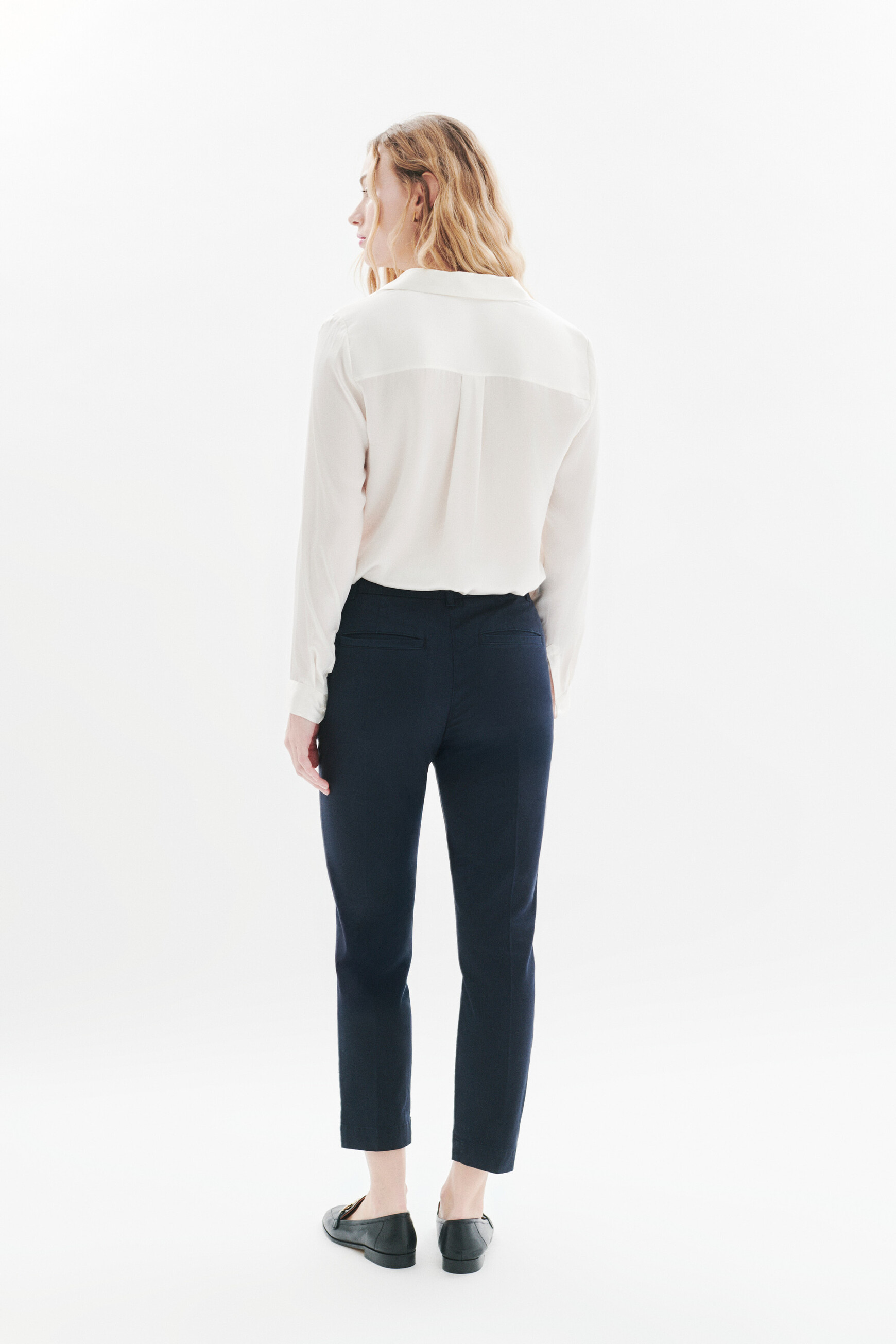Pantalon Piloti bleu marine femme