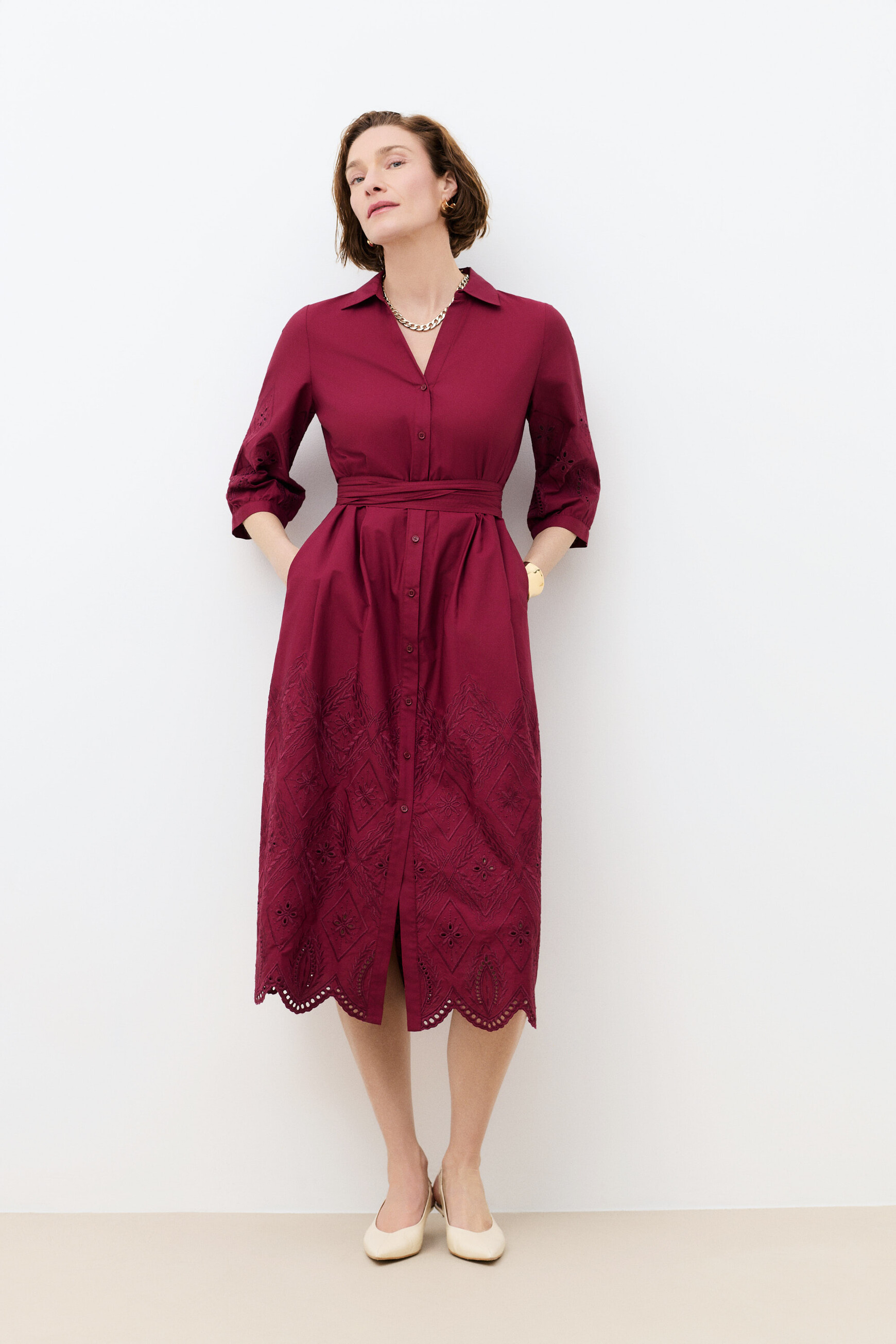 Robe Romy bordeaux femme