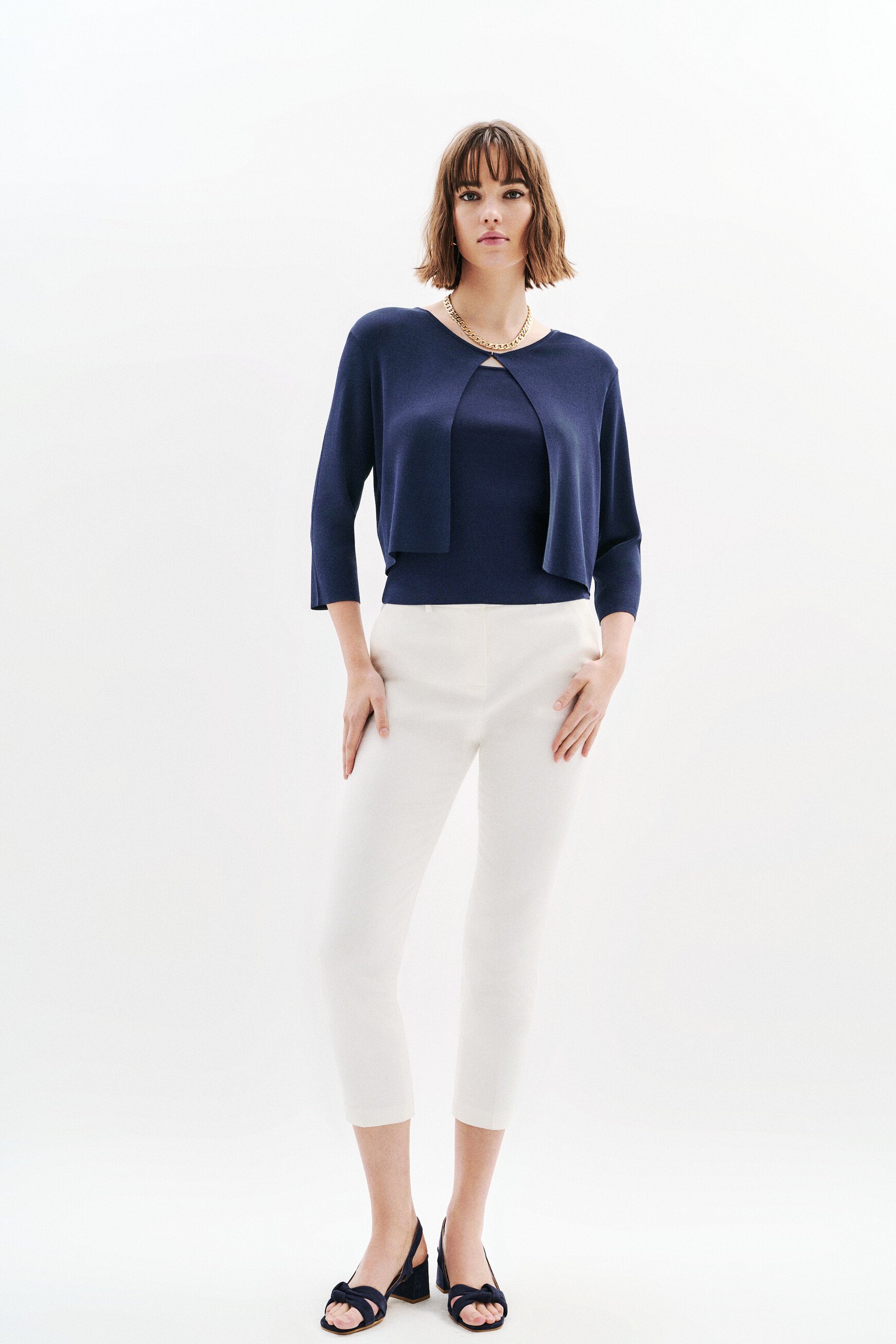 bolero mlaura bleu fonce femme Boléro Mlaura bleu foncé femme